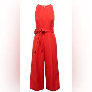 [Banana Republic] Red Wide Leg Jumpsuit Romper 4P